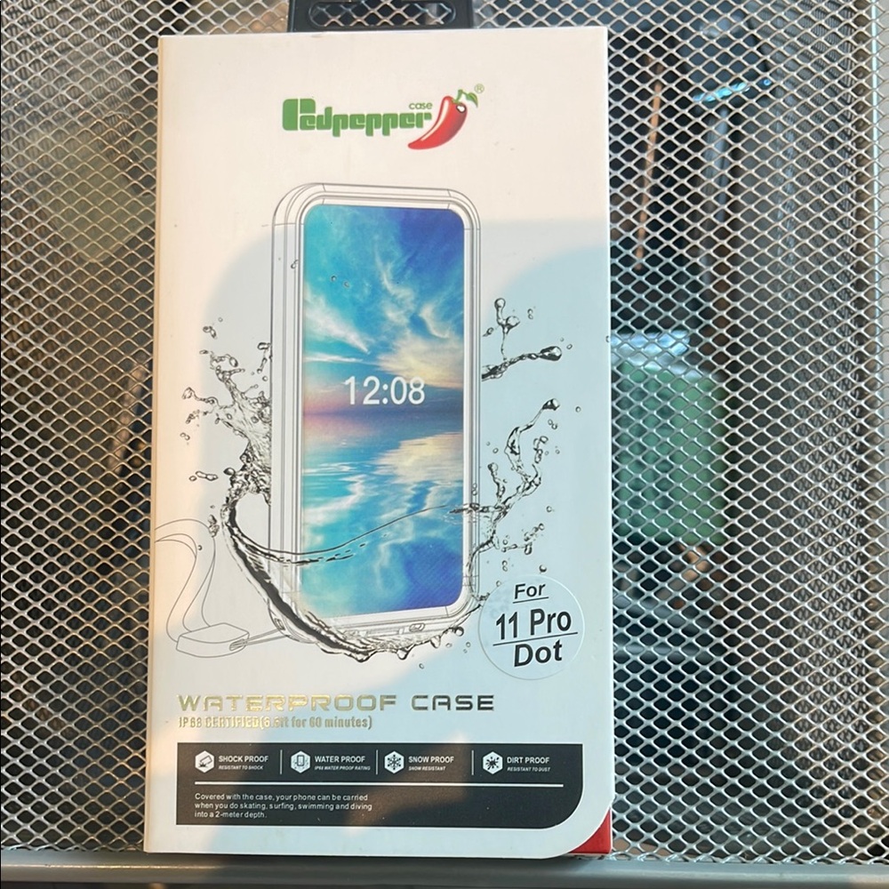 White Waterproof Phone Case with Minimalist Design